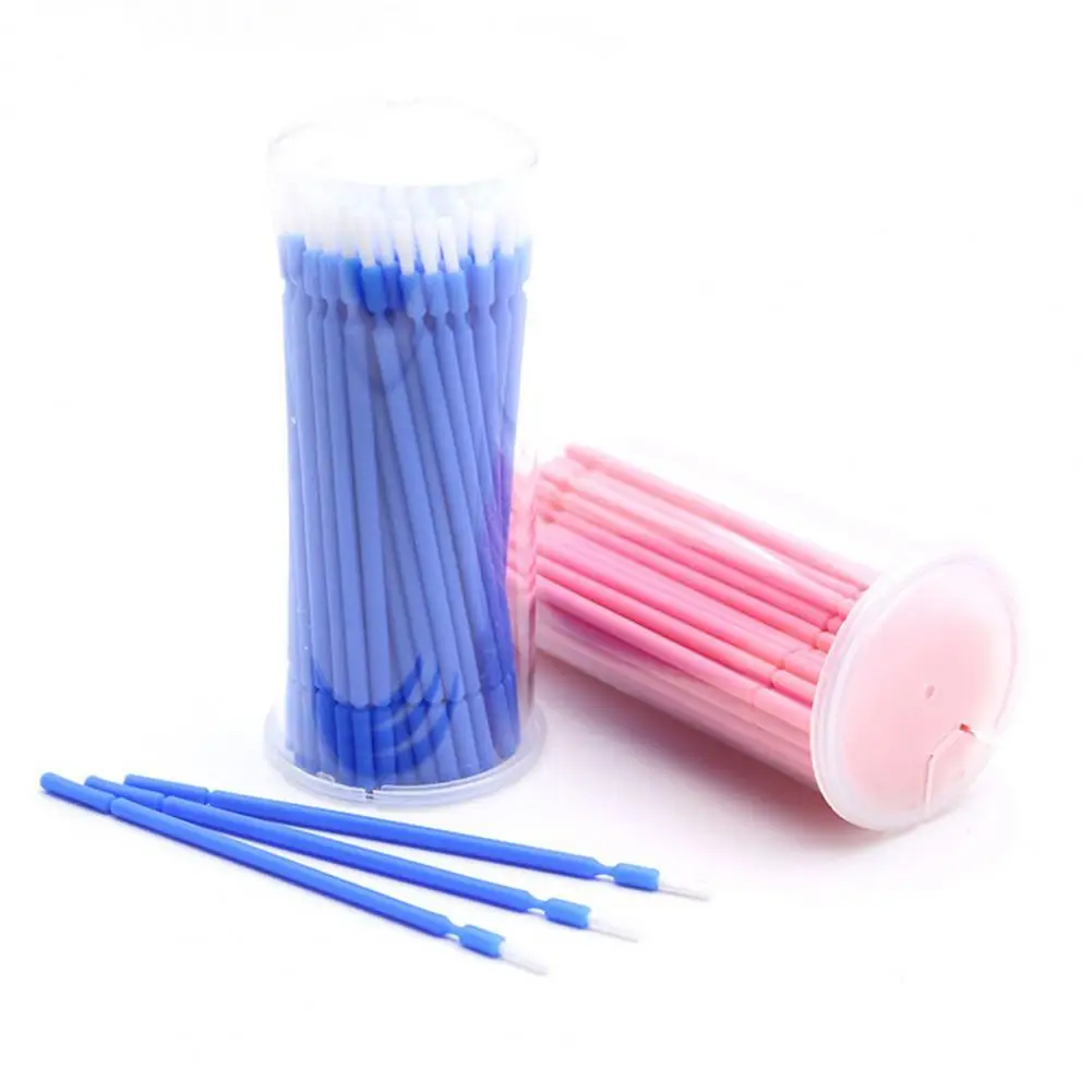 

80% Hot Sale 100Pcs/Box Micro Applicators Bendable Multi-purpose PP Disposable Micro Brush for Oral Care