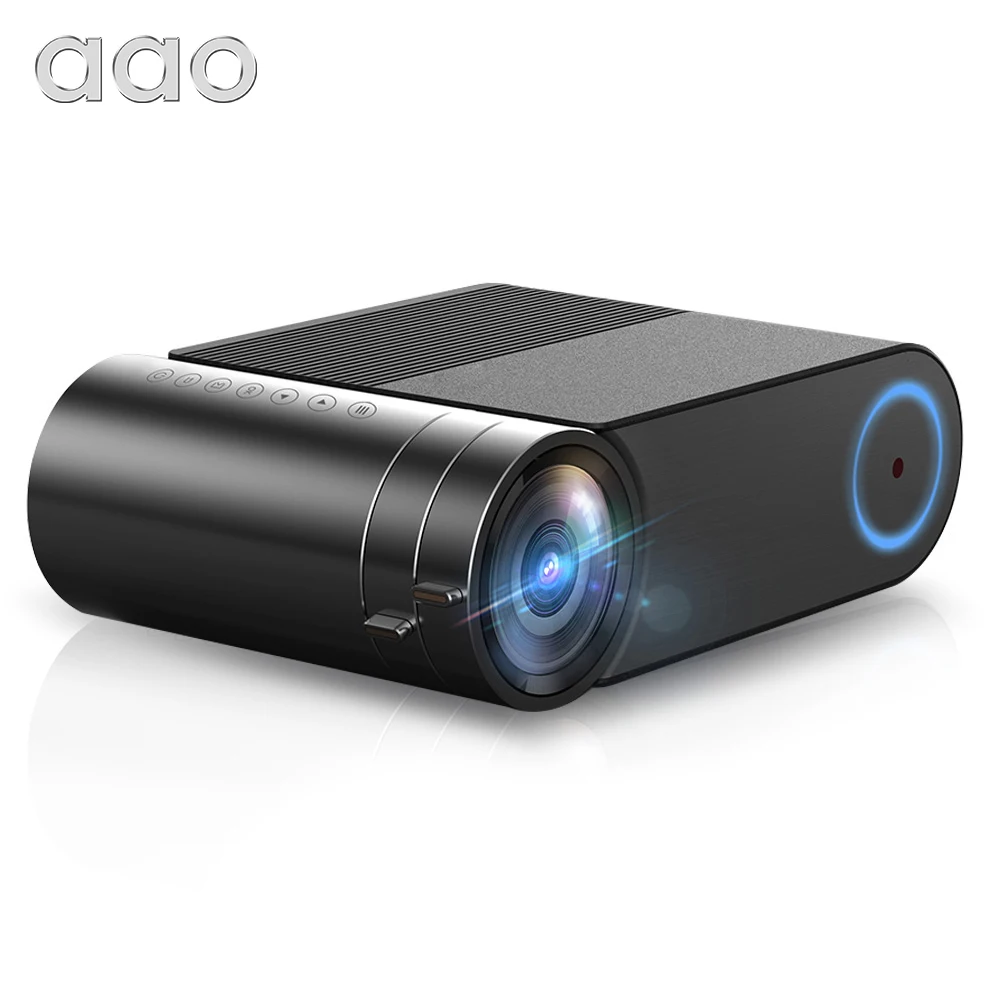 AAO YG420 Мини проектор Native 720P Портативный видео WIFI светодиодный для 1080P мульти экран