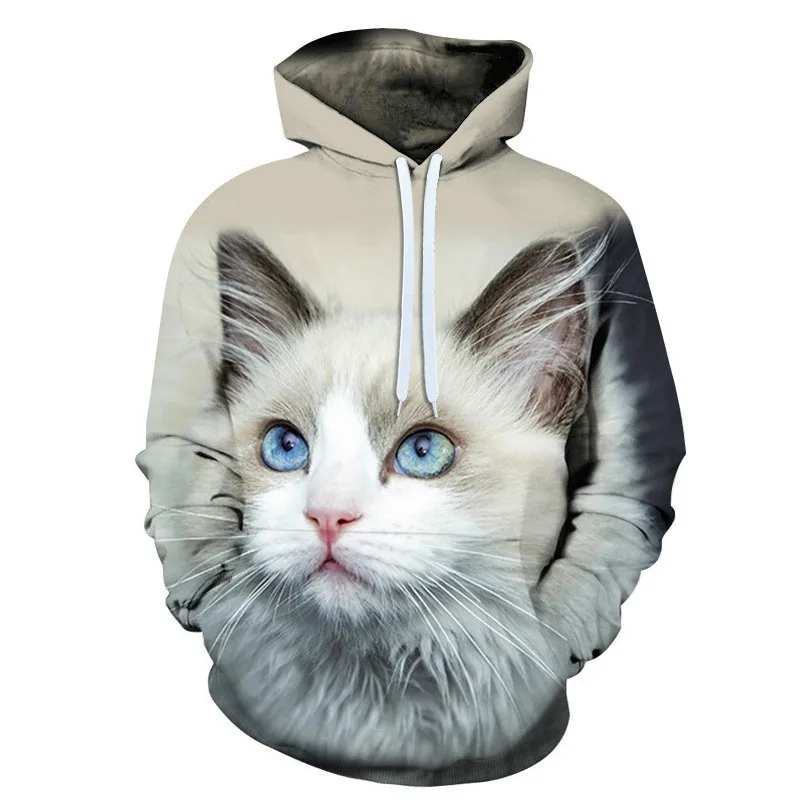 

Cute Cat Animal Series 3D Print Hoodies Men Autumn Funny Pet Pattern Sweatshirts Fashion Sports Long Sleeve Pullover XXS-4XL