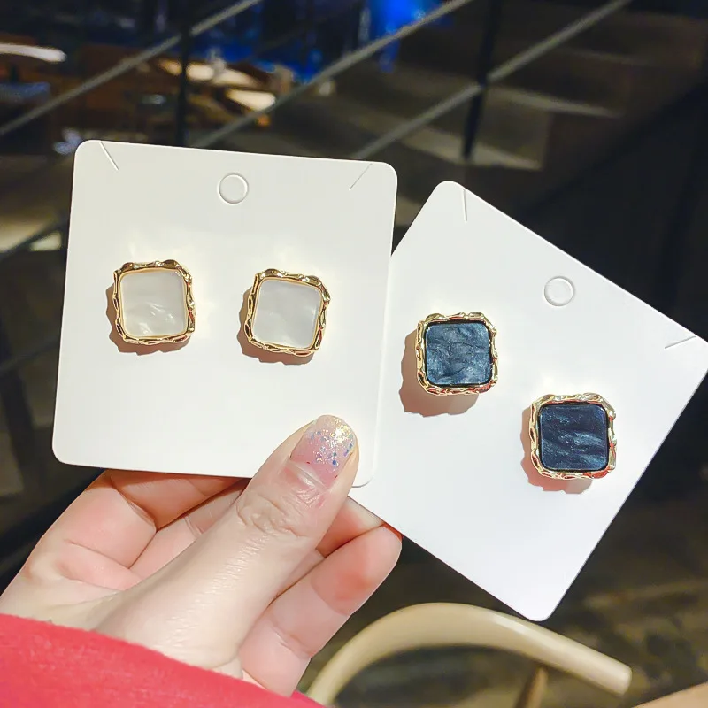 

Square Stud Earrings for Women Party Fashion Fine Jewelry YJ0018