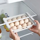 1215 Сетчатый Контейнер для хранения яиц, пластиковый портативный лоток для яиц, прозрачный контейнер для хранения в холодильнике, противоударный держатель для яиц, корзины для хранения