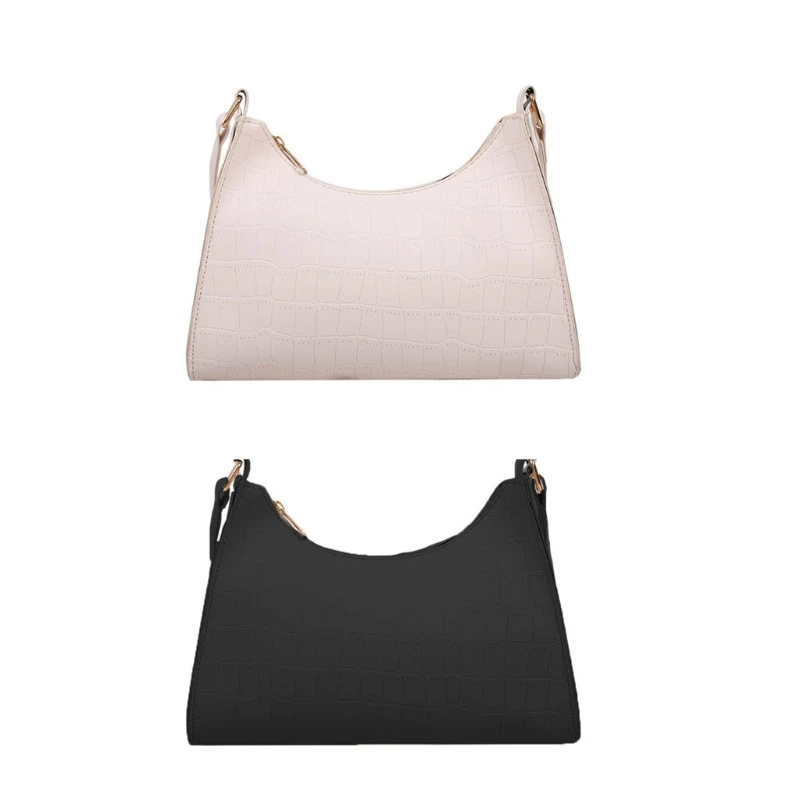 

Модная женская сумка, модные кожаные сумки на плечо, клатч с крокодиловым узором, сумка-тоут для подмышек, ретро сумки на молнии для подмышек