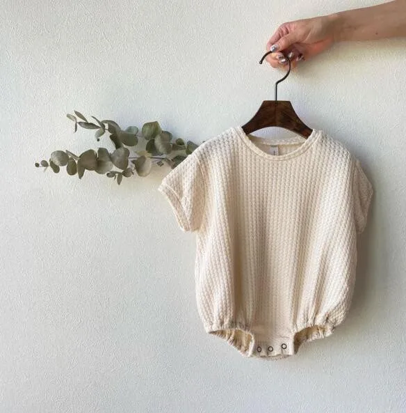 

Summer New Newborn Infant Baby Boy Girl Fashion Cotton Casual Short Sleeve Bodysuits Kid Breathable Soft Bodysuit