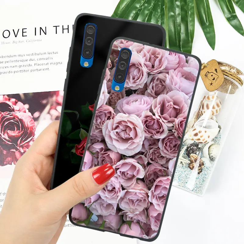 Чехол для samsung A50 A10 A20 A20e A30 A40 A70 чехол силиконовый мягкий чехол Яркий глянцевый чехол