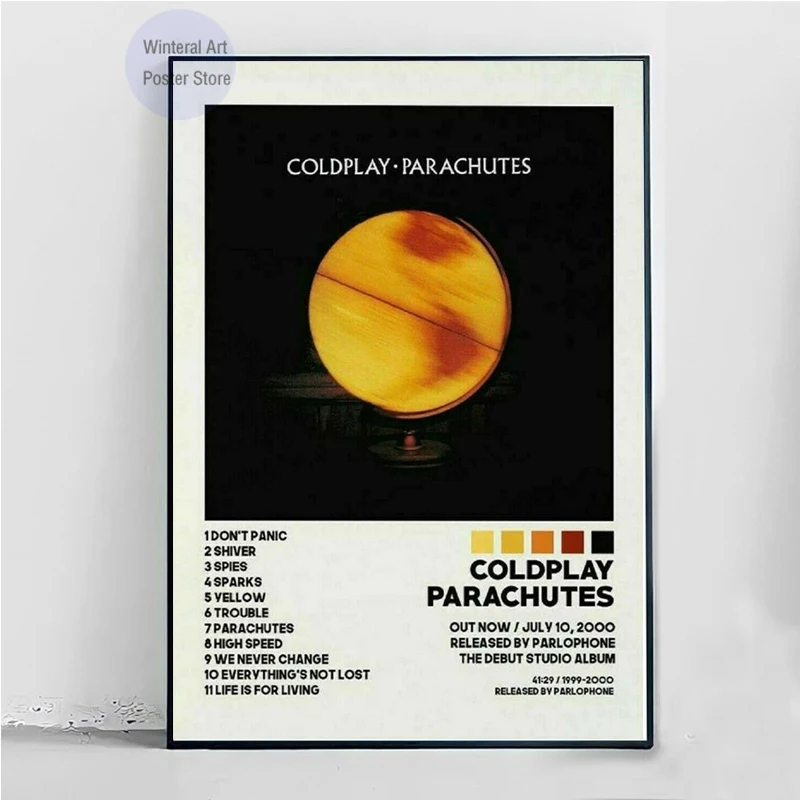 MT662 Coldplay парашюты без рамки музыкальный альбом звезда настенная Картина на