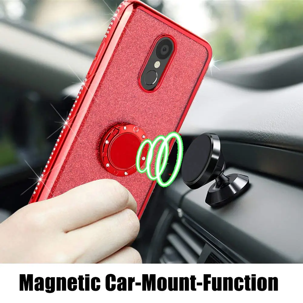 Diamond Case for OPPO RENO 2 Z 10x Zoom F11 F9 Pro A9 A5 2020 Cover For Realme X2 5 3 XT C2 C1 A1K Glitter Ring | Мобильные телефоны