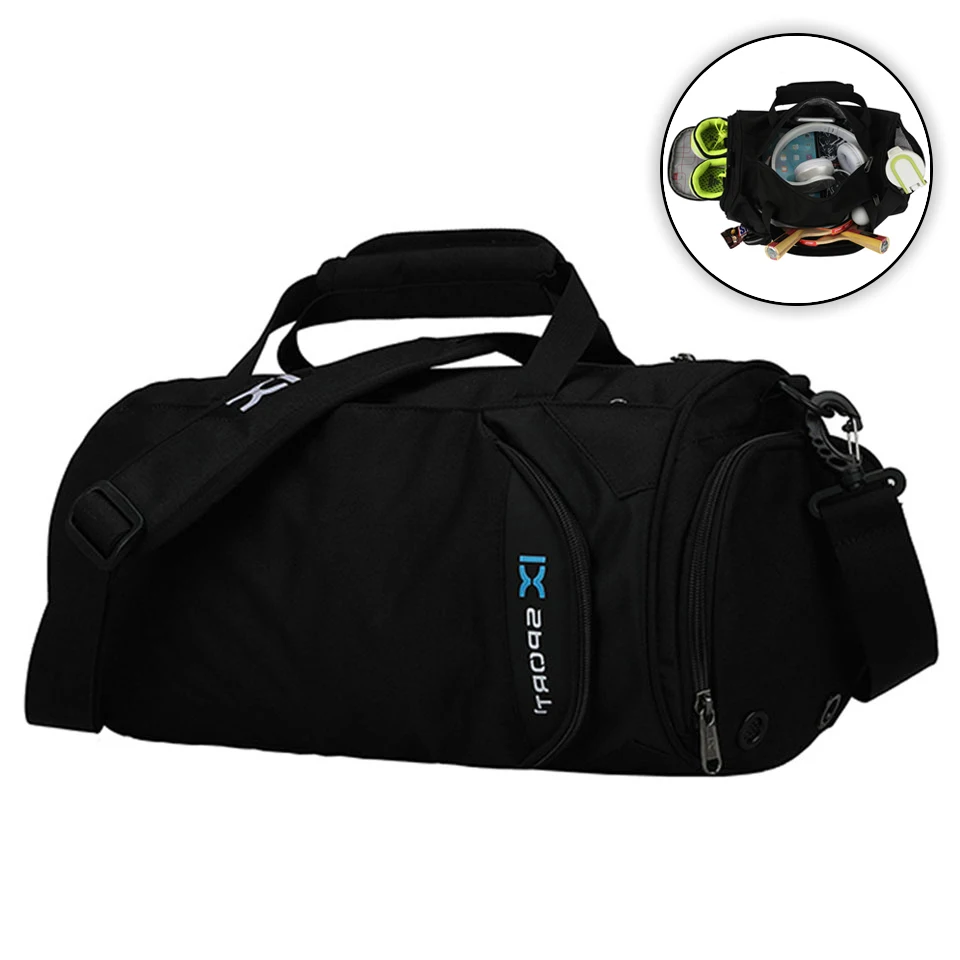 KoKossi Dry Wet Gym Bags Travel Training Fitness Shoulder Bag Men Women Waterproof Handbag Outdoor Sports 40L Large Capacity Bag