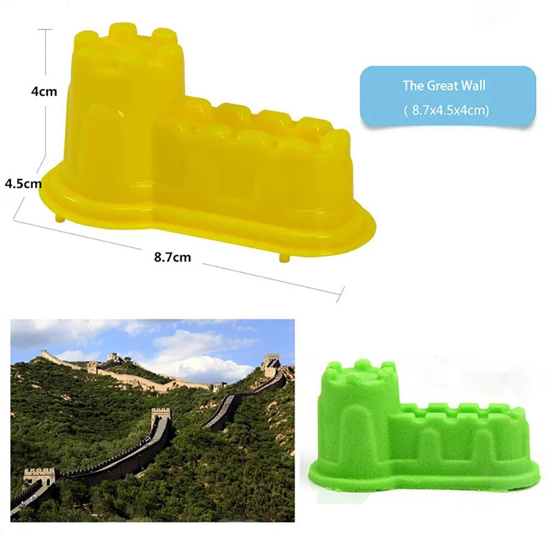 6 шт дети DIY строительные игрушки Мини старинное здание песок замок плесень