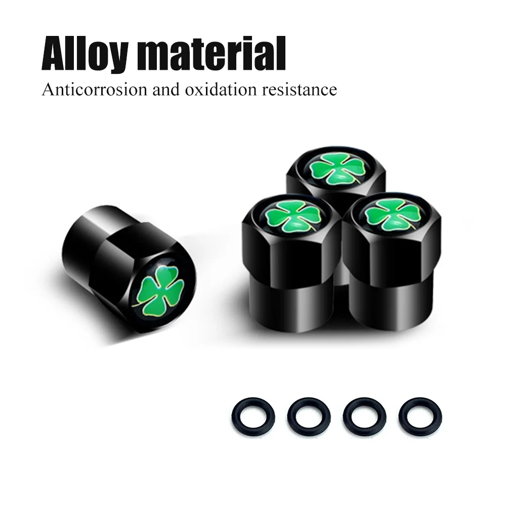 DSYCAR 4 шт./компл. четырехлепестковый Клевер вентиль крышка автомобиля шин колпачки