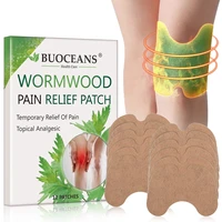 12pcslot knee patch pain relieving patch reduce inflammation self heating sticker cold protection wormwood extract body patch