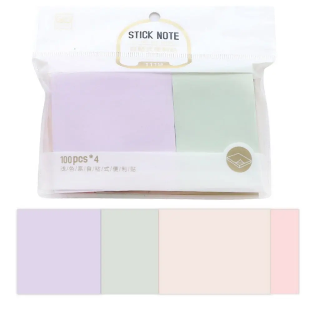

Colorful Simple Gradient Color Self-adhesive Indexes Memo Pad Sticky Notes Bookmark School Office Supply