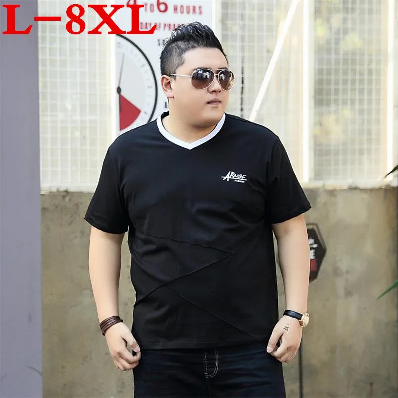 Большие размеры большие 10XL 9XL 8XL 6XL 5XL 4XL летние новые футболки мужские хлопковые