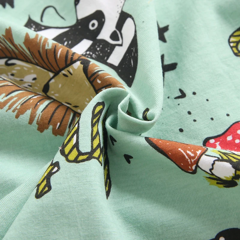 BINIDUCKLING Toddler Newborn Baby Boys Kids Clothes Set Cotton Animal Printed T-shirt+Shorts Summer Infant Boy Clothing |