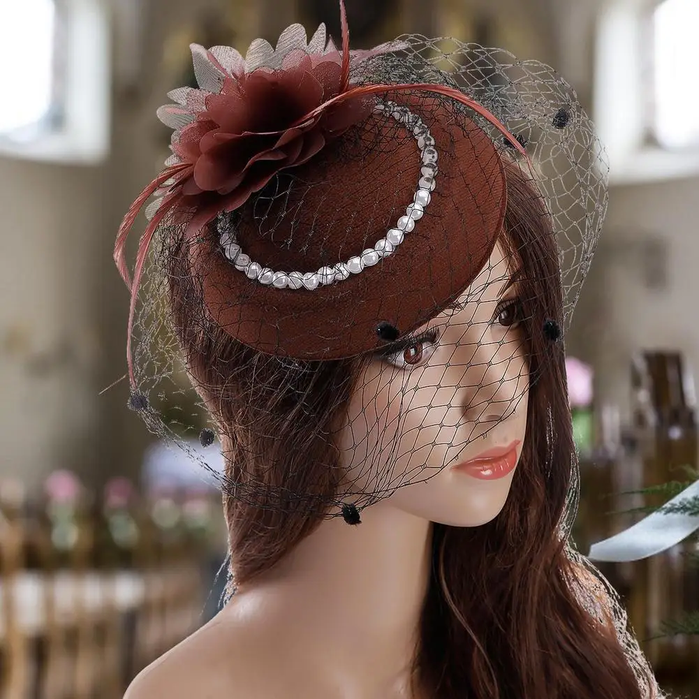 Для торжественного случая шляпа для женщин девочек Коктейльные Чай вечерние