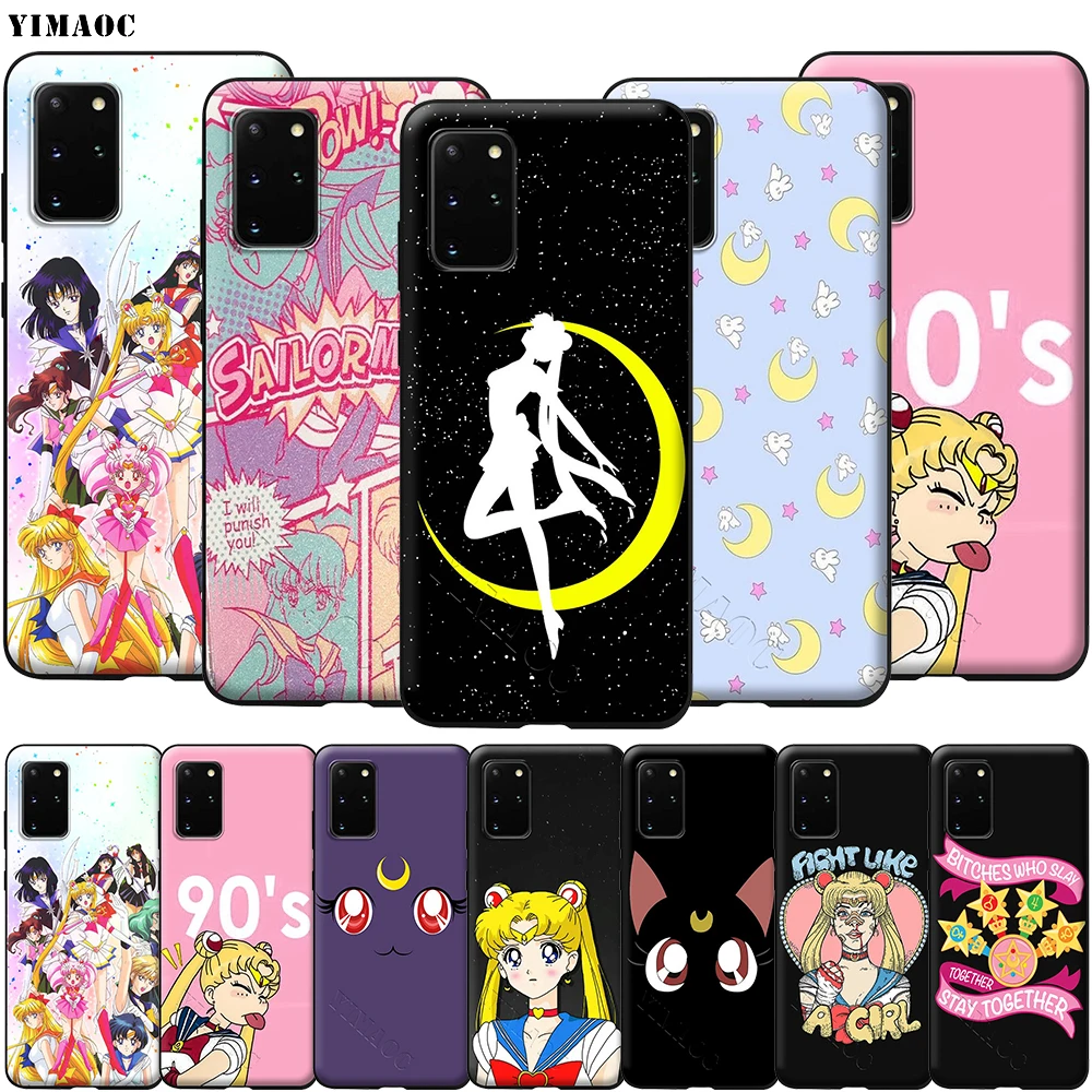 Мягкий силиконовый чехол YIMAOC Sailor Moon для Samsung Galaxy S6 S7 S10e Edge S8 S9 Plus A3 A5 A6 A7 A8 A9 J6 Note 8 9
