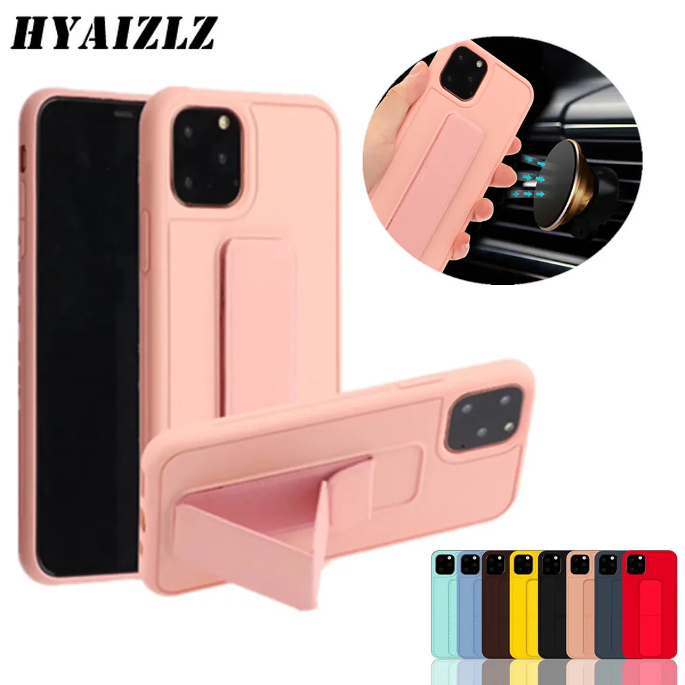 

Wrist Strap Stand Phone Case for iPhone 12 mini 11 Pro Max XR X XS SE 2020 7 8 6 Magnetic Car Coque Luxury Shockproof Back Cover