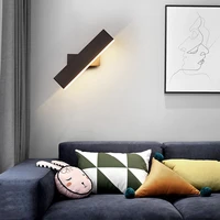 led modern indoor wall lamps simplicity rotation adjustable switch sconce light with switch stair wall light fixture hallway