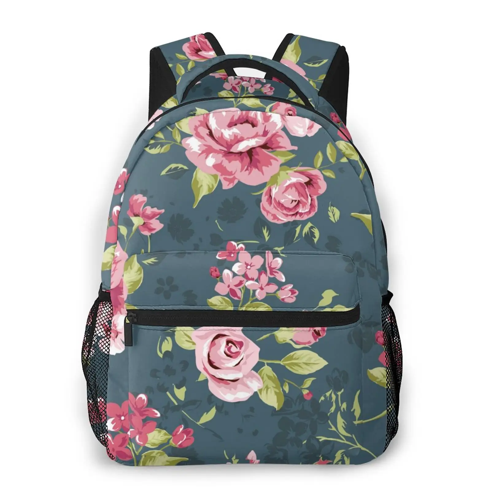 

2021 Women Backpack Large Capacity Student School Bag for Teenage Girls Ladies Cherry Blossom Pattern Travel Casual Shoulder Bag