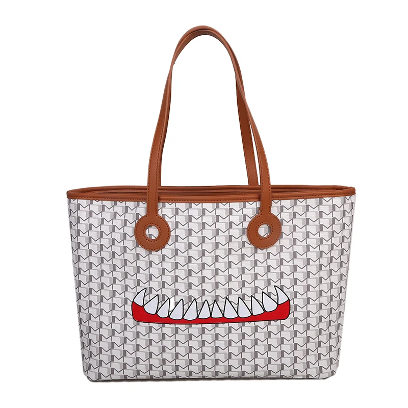 Вместительная кожаная сумка тоут через плечо для женщин роскошные дизайнерские