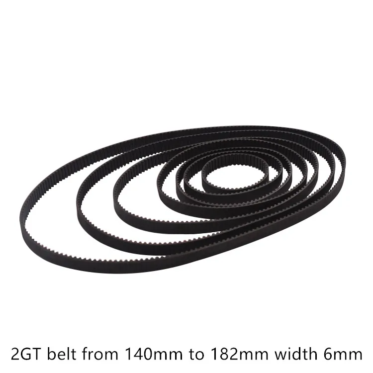 LINK CNC 3d printer belt closed loop rubber 2GT timing from 140mm to 182mm width 6mm | Компьютеры и офис