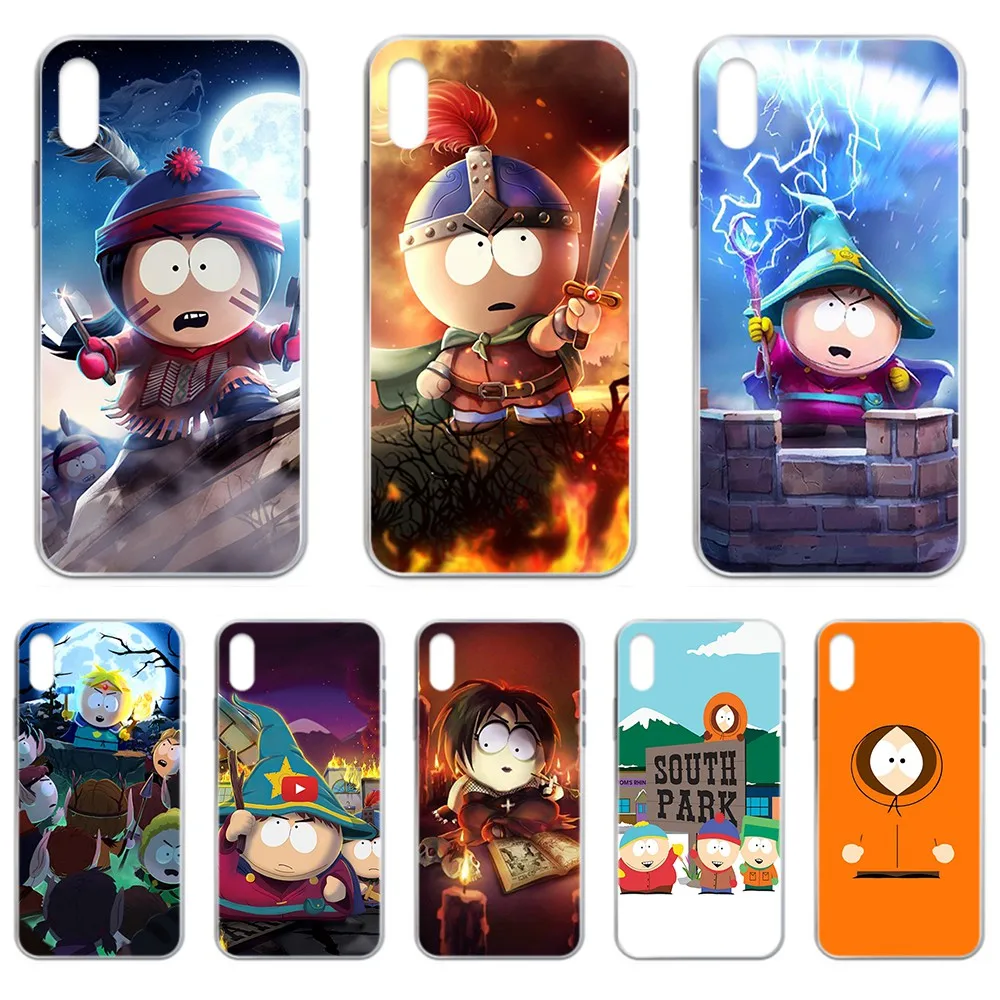 Прозрачный чехол для телефона South Park pretty art Iphone 4 4S 5 5C 5S 6 6S PLUS 7 8 X XR XS 11 PRO SE 2020