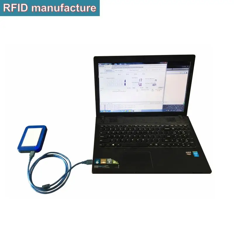 

uhf rfid reader long range 9.2dbi circular antenna 1-20M Impinj r2000 chip integrated work for rfid reader writer rfid writer