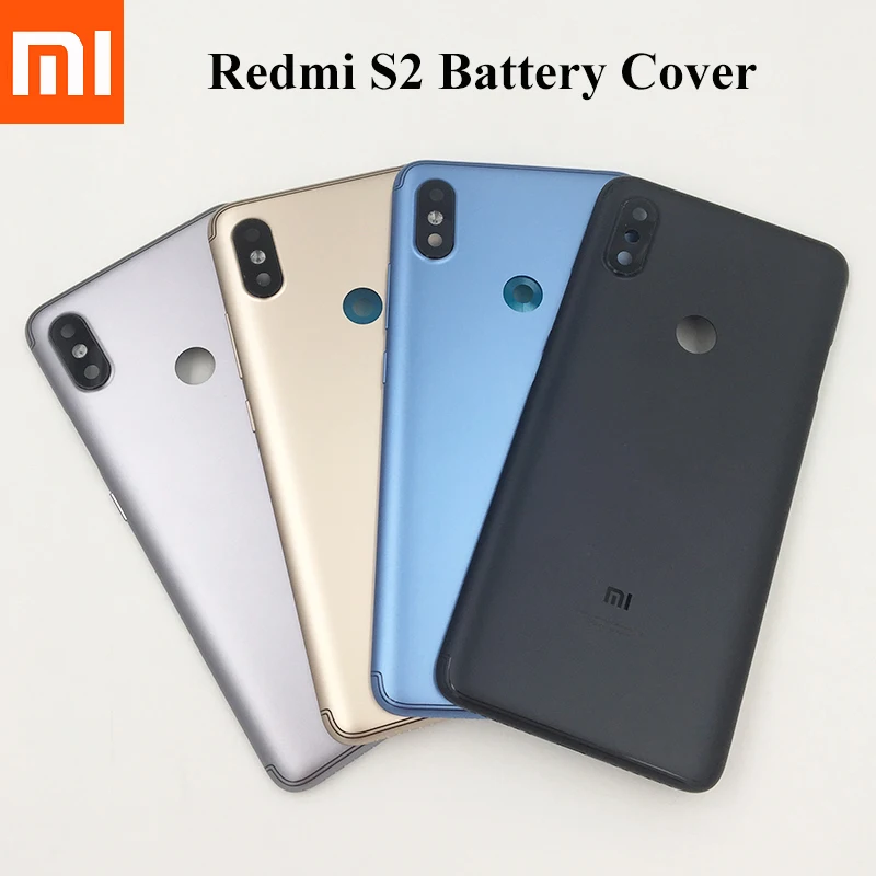 Задняя крышка аккумулятора для Xiaomi Redmi S2 задняя RedMi Y2 стеклянный объектив камеры