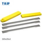 Строгальные лезвия TASP 3 шт. 300 мм из быстрорежущей стали толщиной 300x20x3 мм, строгальный нож для дерева, детали для электроинструмента для деревообработки