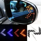 2 шт.лот автомобильный Стайлинг светодиодсветильник 14 SMD панель со стрелками для автомобильного зеркала заднего вида Индикатор указателя поворота автомобильная лампа для зеркала заднего вида