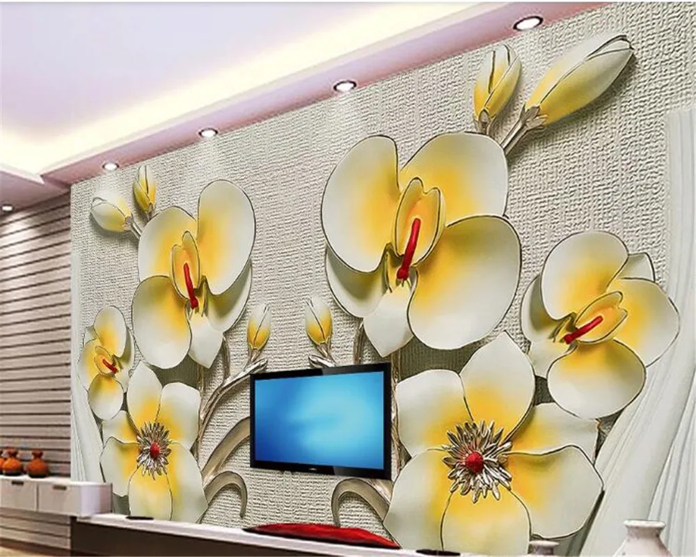 Золотая фольга beibehang с тиснением на заказ роспись Настенные обои для гостиной