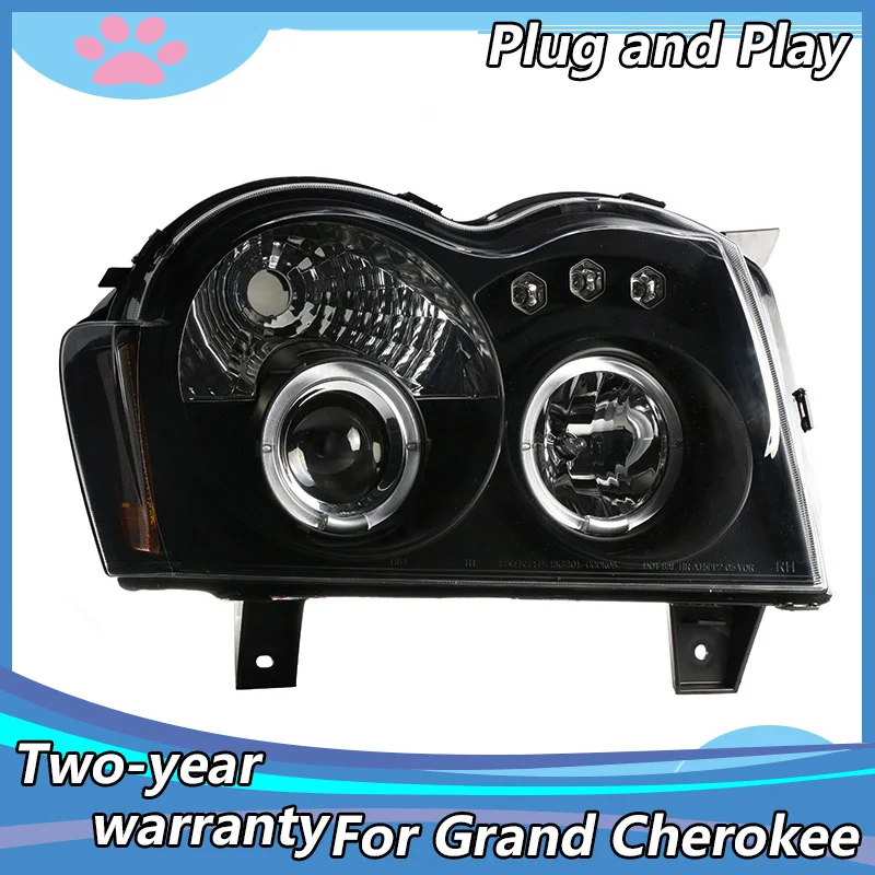 

Car Styling Head Lamp for Jeep Grand Cherokee Headlight 2008-2010 SRT LED Headlight DRL Hid Bi Xenon Lens Auto Accessories