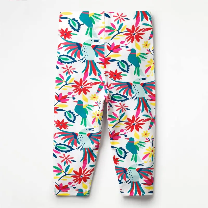 Леггинсы для маленьких девочек 100% хлопок новинка 2019 брендовые Детские штаны