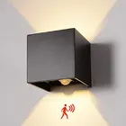 Светодиодный водонепроницаемый настенный светильник, современная алюминиевая уличная и комнатная лампа с регулируемым углом, декоративсветильник освещение для крыльца, 90-260 В переменного тока, IP65