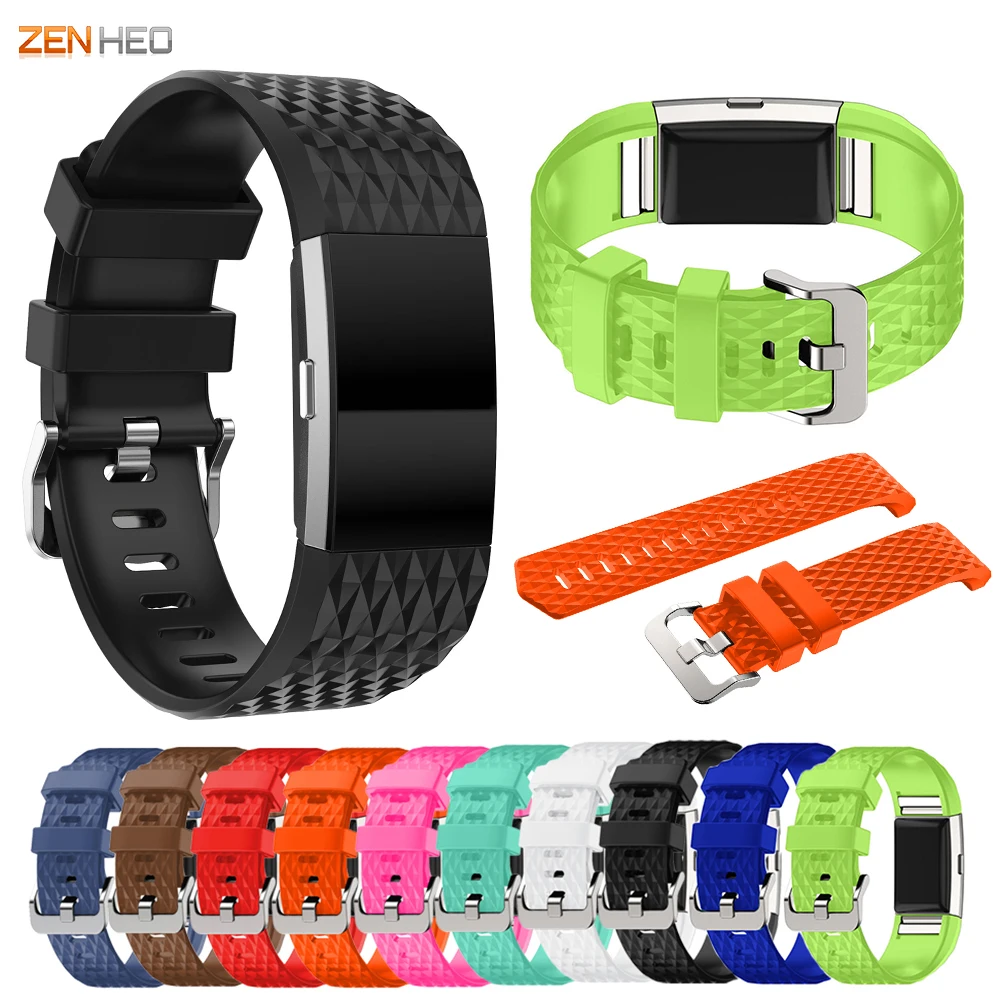

Мягкий силиконовый наручный ремешок для Fitbit заряд 2 Аксессуары для смарт-браслета сменный наручный ремешок для Fitbit заряд 2
