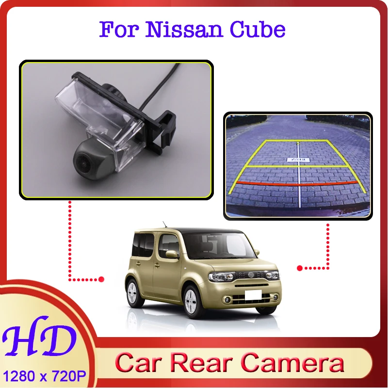 

Car Reverse Image Fisheye CAM For Nissan Cube Z11 Z12 2002~2017 Night Vision HD Dedicated Rear View Back Up 720P Vehicle Camera