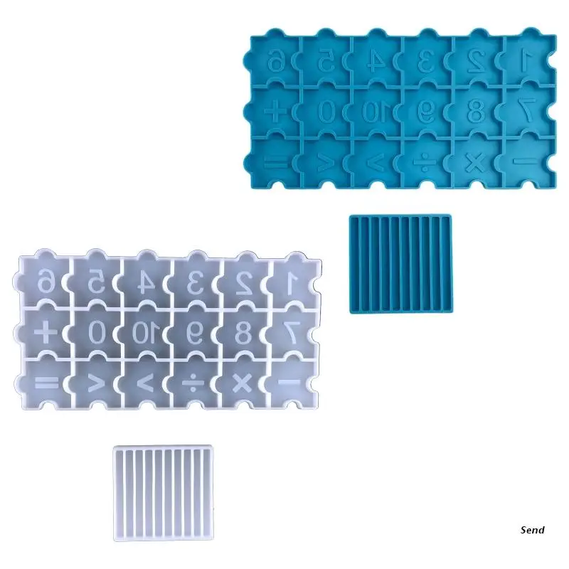 1 Набор детская математическая форма с УФ-кристаллами и эпоксидной смолой -