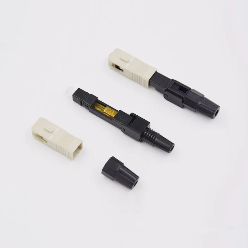 FTTH SC/UPC Multi Mode Optical Fiber Fast Connector Embedded SC MM Fiber Optic Quick Connectors 50/125 Factory Price