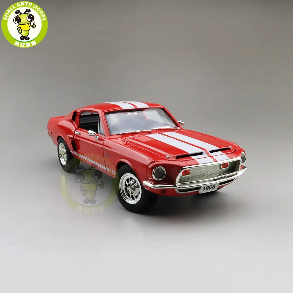 1/18 1968 Ford Shelby Mustang GT-500KR дорожный знак литая модель автомобиля игрушки для мальчиков и девочек подарок