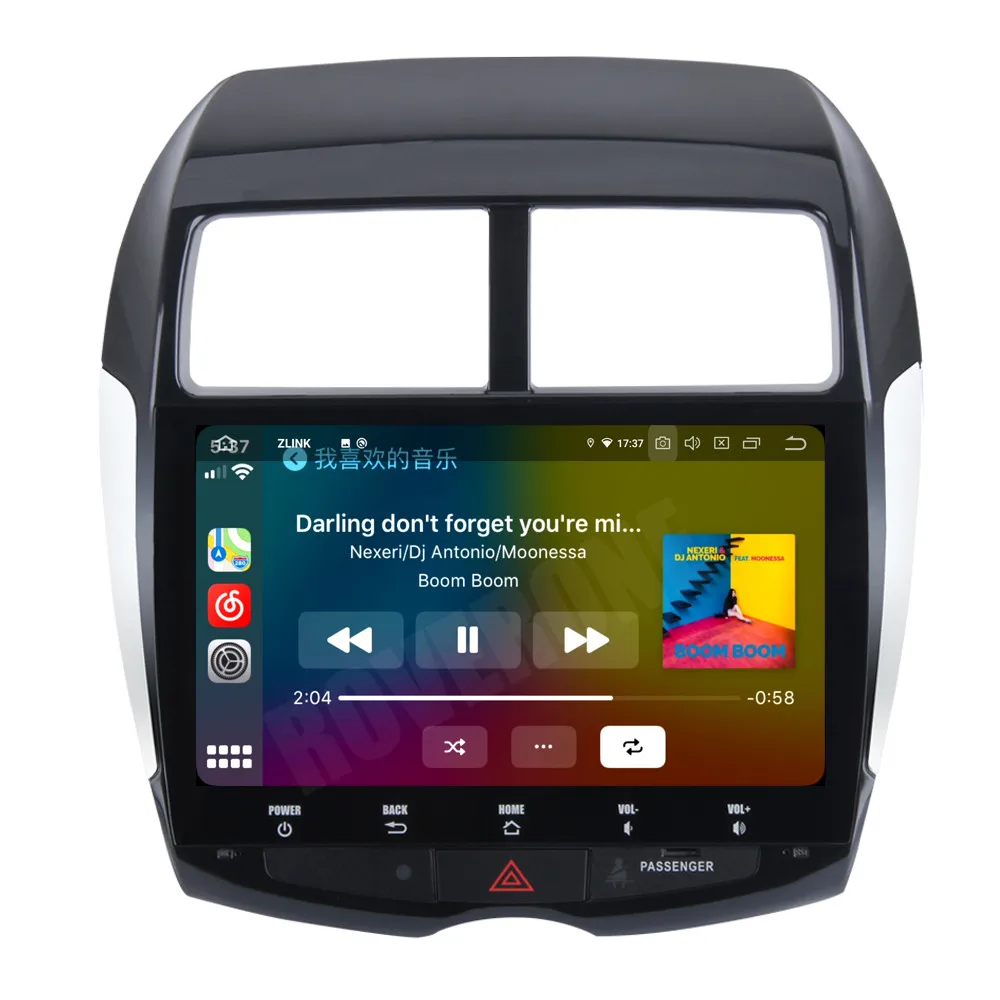 Для Mitsubishi ASX для Peugeot 4008 Citroen C4 Android 10 автомобильный радиоприемник GPS Wifi зеркальная