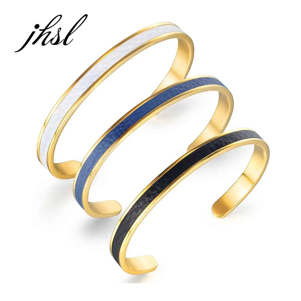 

Unisex Women Men Statement Cuff Bracelets Bangles Black Silver Color Stainless Steel Fashion Male Jewelry Valentine's Day Gift