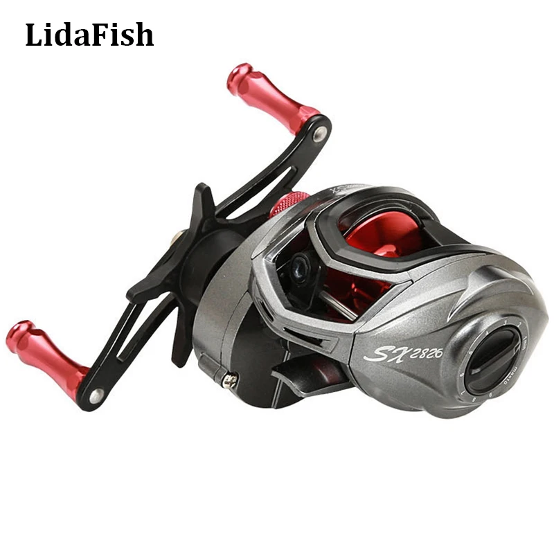 LIDAFISH Brand SX2826 Series Baitcasting Fishing Reel 17+1 Ball Bearings 8.1:1 High Speed Magnetic Brake System Fishing Wheel