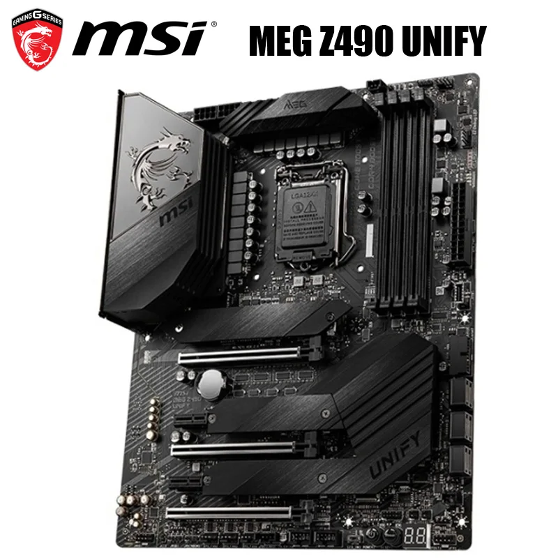 Новая материнская плата MSI Мег Z490 UNIFY LGA 1200 Intel DDR4 128 ГБ M.2 PCI-E 4 0 10-го поколения Core Wi-Fi 6