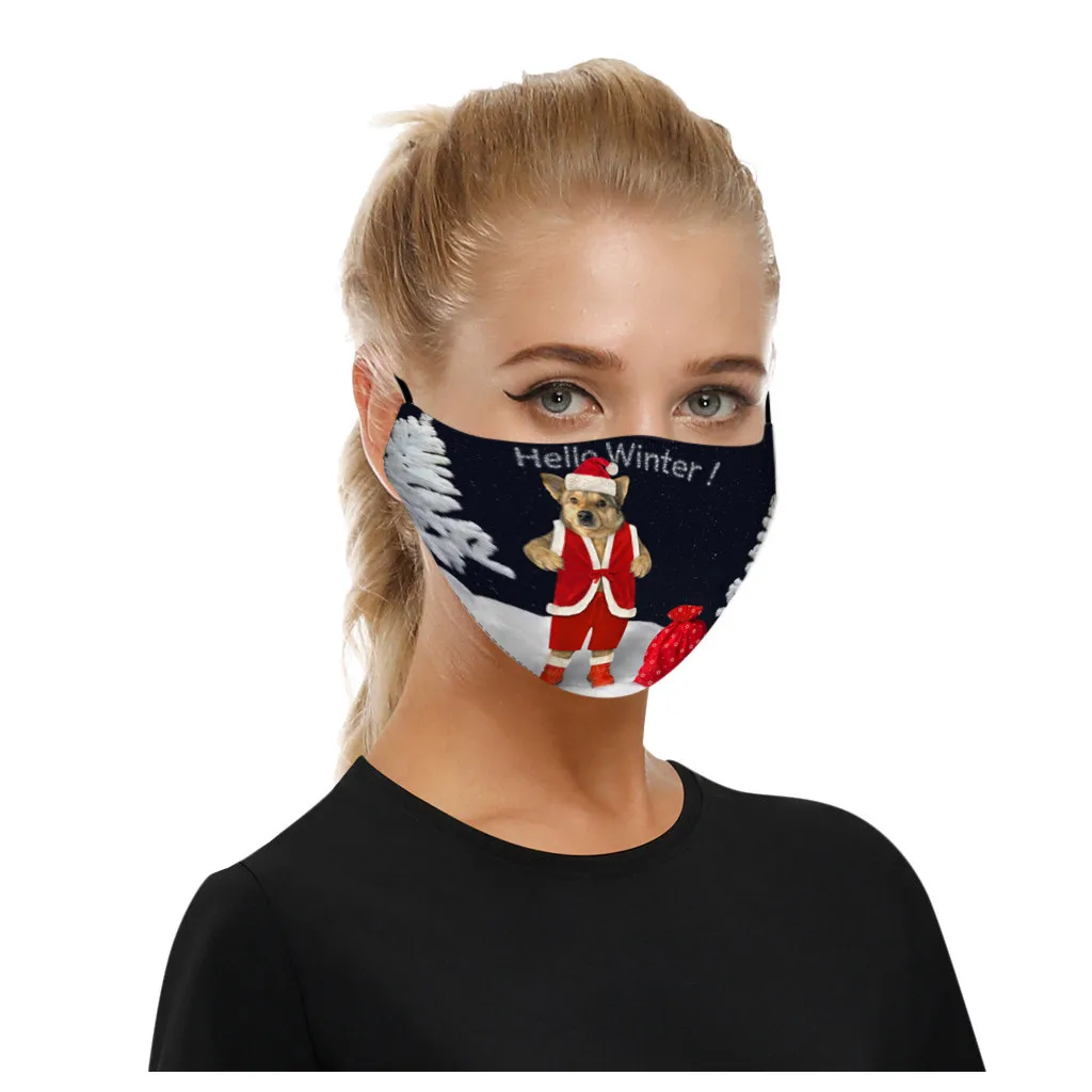 

Adults Women Face-masks Reusable Funny Cat Print Mascherine Washable Mascarilla Reutilizable Halloween Cosplay Masker