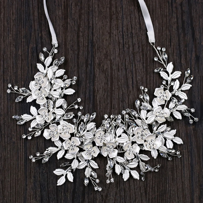 Женская белая лента для волос|handmade bridal accessories|bridal accessoriesjewelry headband |