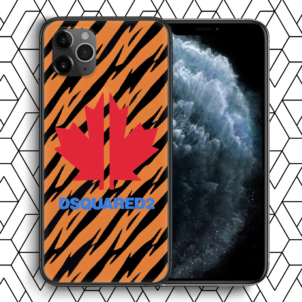 

DSQ2 D2 Fashion Brand Phone Case For iPhone 4 4s 5 5S SE 5C 6 6S 7 8 Plus X XS XR 11 12 Mini Pro Max 2020 black Prime Pretty
