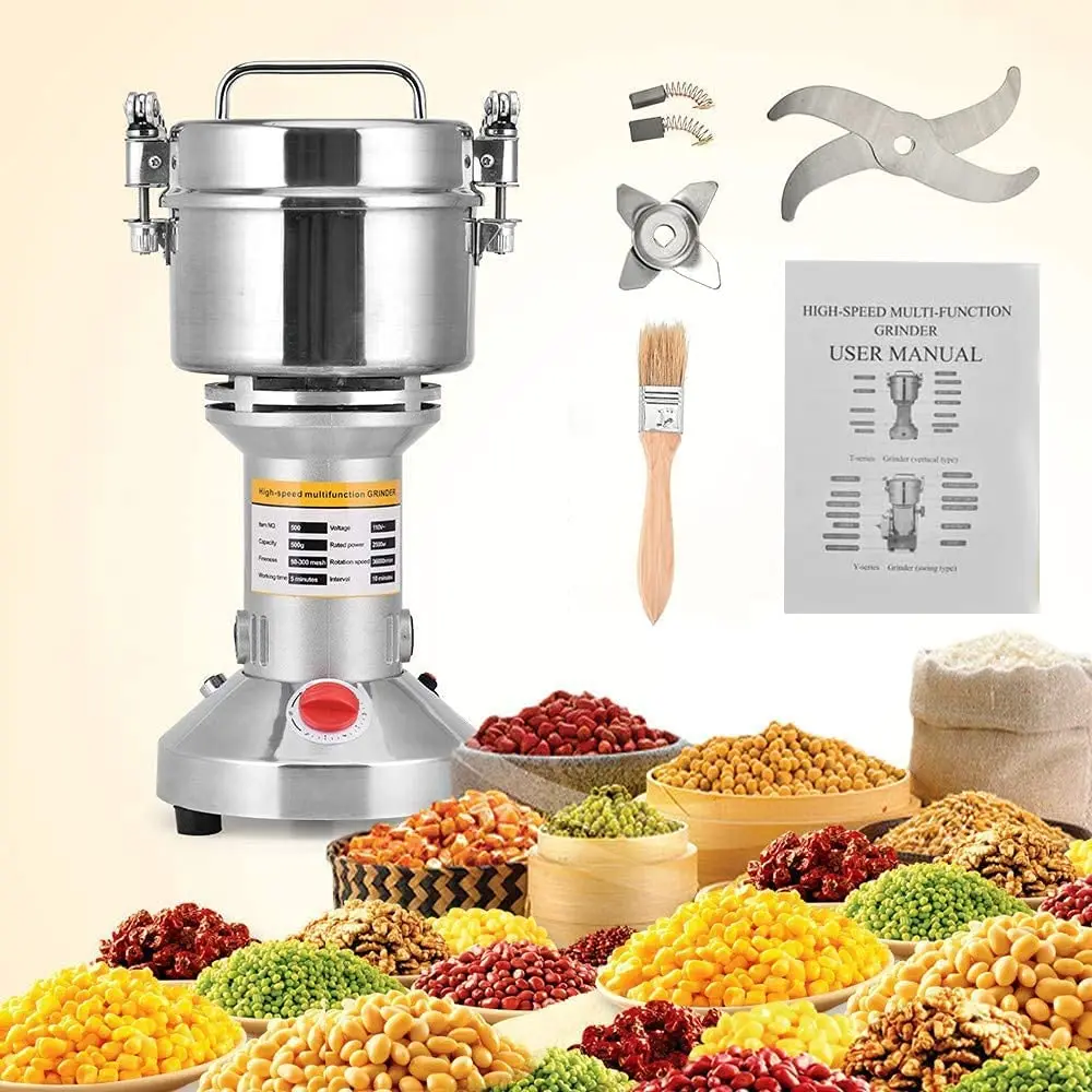 저렴한 EU 미국 주식 휴대용 28000 RPM 고속 150g 전기 허브 곡물 향신료 분쇄기 커피 밀 밀가루 견과류 씨앗 분말 기계