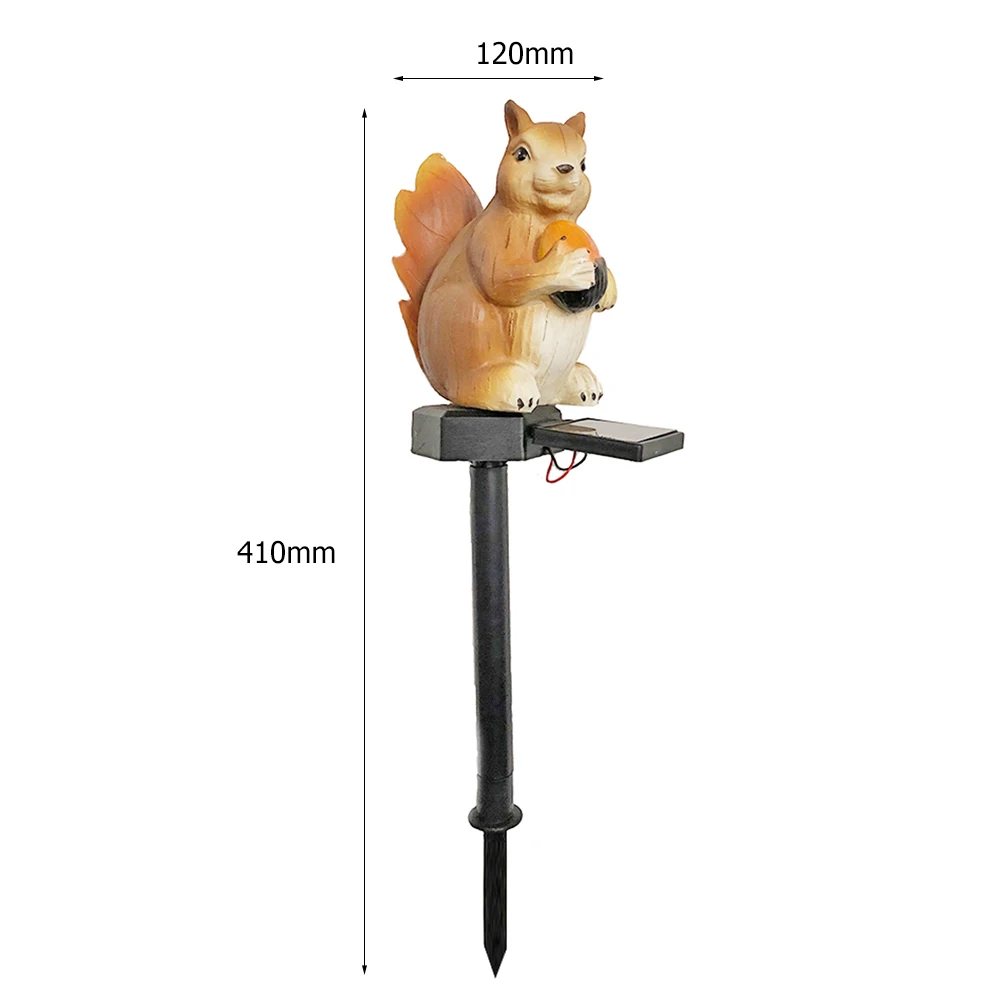 

LED Solar Light Squirrel Outdoor Garden Waterproof Lawn Stakes Lamps Yard Art For Home Courtyard LED Decoration Solar Lighting