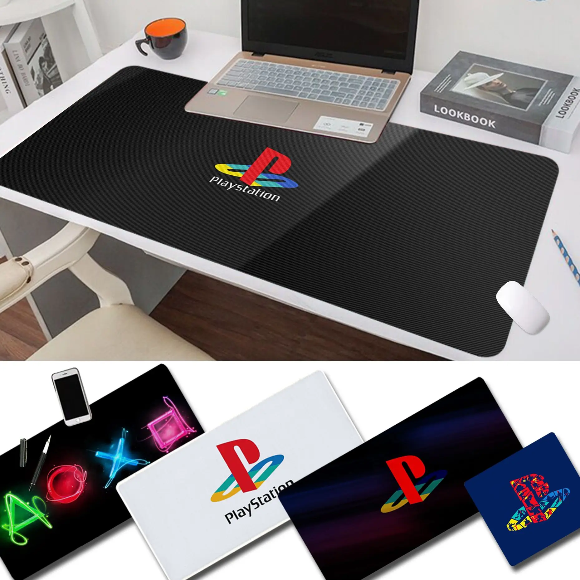 

YNDFCNB game PlayStation Desktop Pad Game Mousepad Size for Gaming Mousepads Deak Mat for overwatch/cs go/world of warcraft