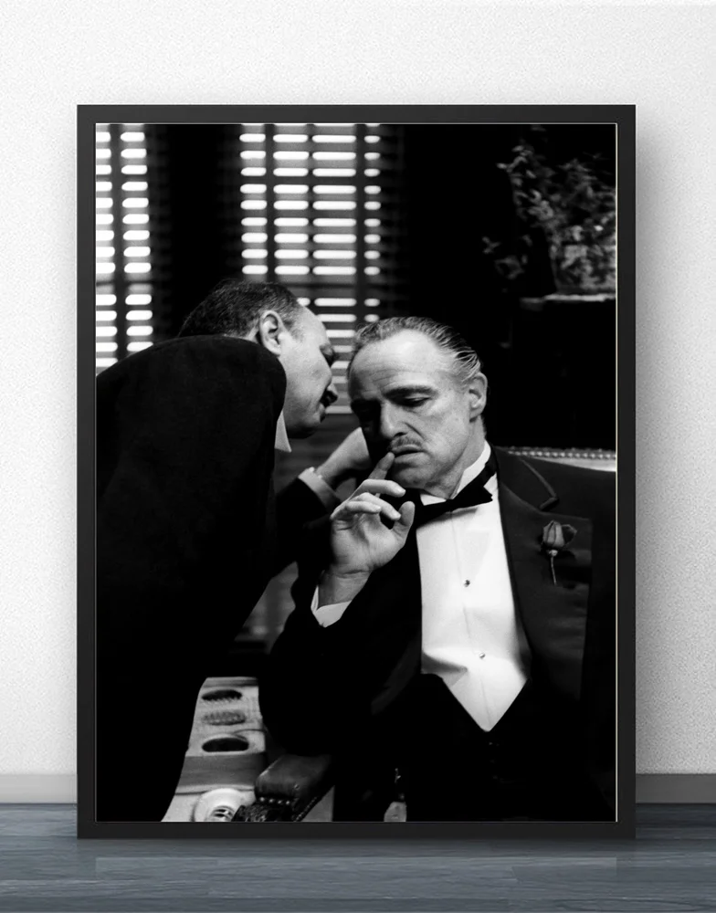 

The God Father Godfather Classic Movie Posters and Prints Silk Prints Art Poster Paintings For Living Room No Frame