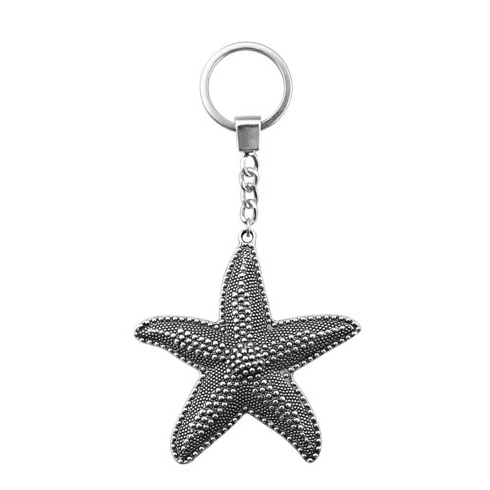 Модные подвески в античном стиле серебряного цвета 67x63 мм с большими морскими